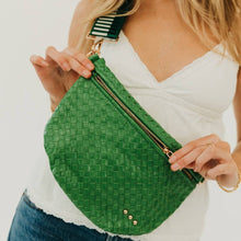 Load image into Gallery viewer, Westlyn Woven Bum Bag - TOP SELLER: Woven Checkered Cherry Red
