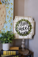 Load image into Gallery viewer, Home Sweet Home Cut Corner Topper: 12 inch Topper with peg (fits in the base)
