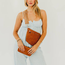 Load image into Gallery viewer, Westlyn Woven Bum Bag - TOP SELLER: Emerald
