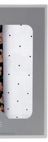 Black and White Polka Dot Swaddle