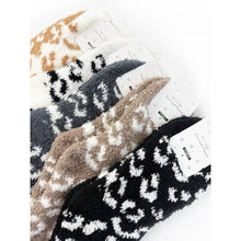 Load image into Gallery viewer, Plush Cozy Leopard Socks: MIX COLOR / ONE(12)
