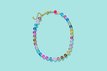 Load image into Gallery viewer, Beaded Necklace - Multi-Colored + Clear Beads - Sophie
