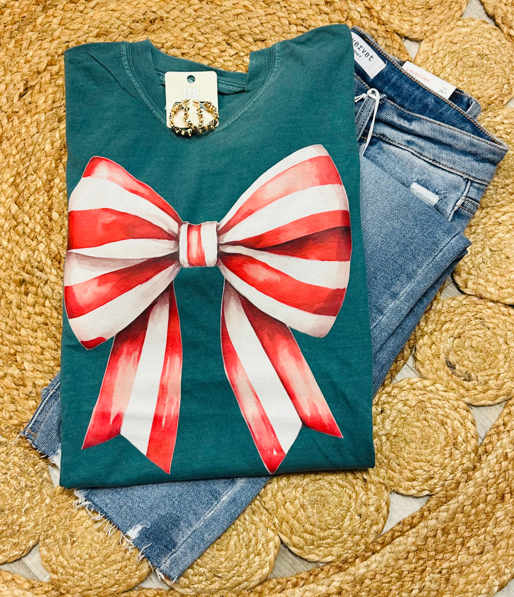 Candy cane striped tee