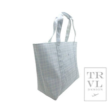 Load image into Gallery viewer, Jumbo Tote - X-large Tote Pimlico Plaid Blue *New!: Pimlico Plaid Blue

