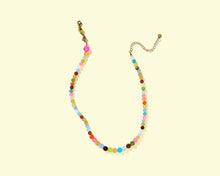Load image into Gallery viewer, Beaded Necklace - Colorful Natural Stone Beads - Hallie
