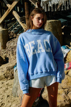 Load image into Gallery viewer, Beach Reversible Mock-neck Crop Sweatshirt
