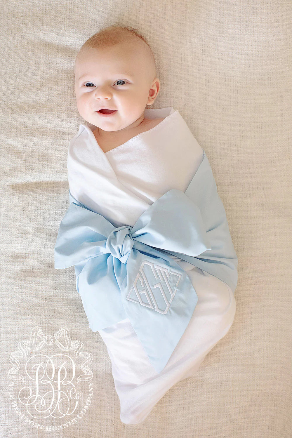 Bow Swaddle ® Buckhead Blue