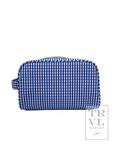 Load image into Gallery viewer, Stowaway - Toiletry Bag Gingham Royal: Gingham Royal

