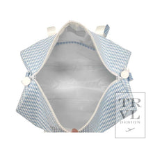 Load image into Gallery viewer, Weekender - Gingham Mist Duffel Bag
