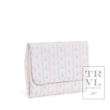 Load image into Gallery viewer, Mini Rollup Hanging Bag - Ribbon Floral Pink: Ribbon Floral Pink
