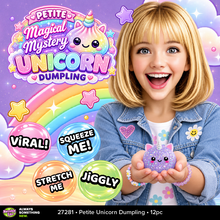 Load image into Gallery viewer, Fun Doh Petite Unicorn Dumpling Squishy Toy - 12/Display: Wholesale Price
