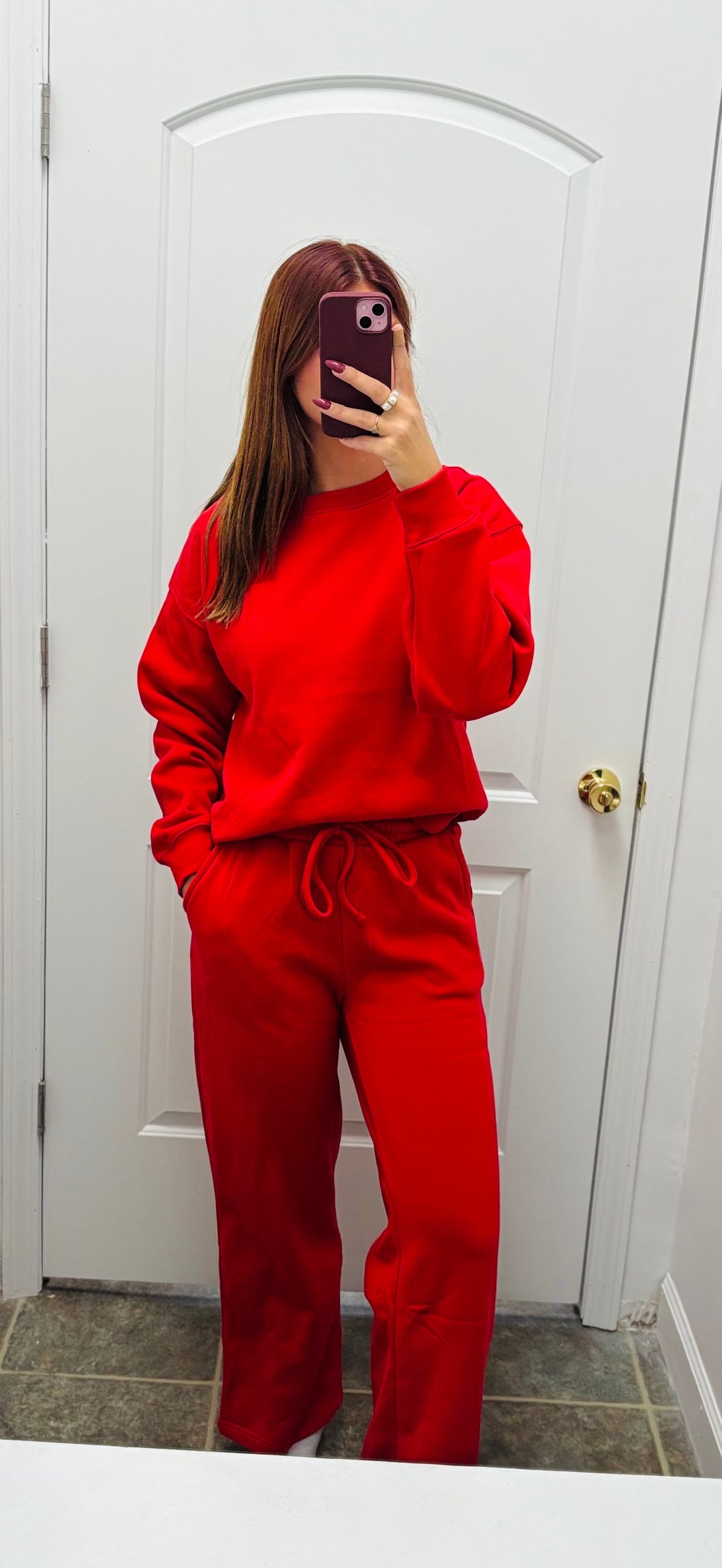Ruby Red Cozy Set