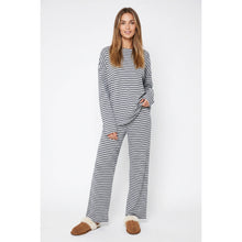 Load image into Gallery viewer, TF26-0405 - Stripe lounge set: GREY/NAVY / S-M-L(3-2-1)
