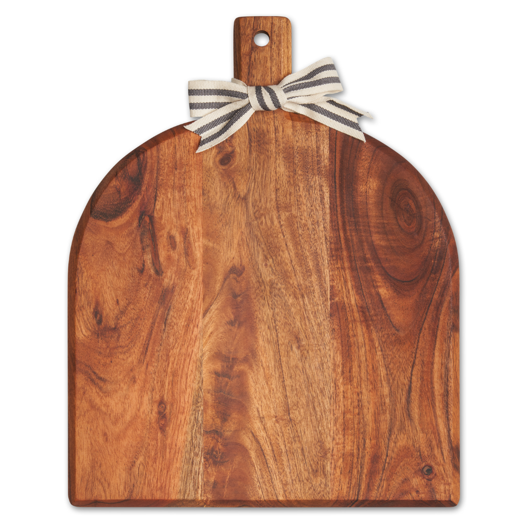 Acacia Bevel Board with Handle | Blank No Personalization | 15 x 12