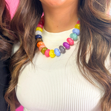 Load image into Gallery viewer, Scarlett Beaded Necklace: Rainbow
