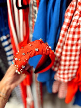 Load image into Gallery viewer, Gemmed Football Headband
