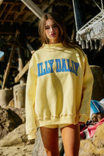 Load image into Gallery viewer, DILLY DALLY Reversible Mockneck Sweatshirt/Butter Yellow
