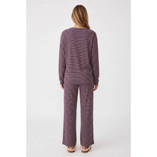 Load image into Gallery viewer, TF26-0405 - Stripe lounge set: GREY/NAVY / S-M-L(3-2-1)
