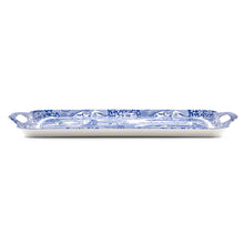 Load image into Gallery viewer, Blue Italian Large Melamine Handled Tray: Melamine / Blue Italian

