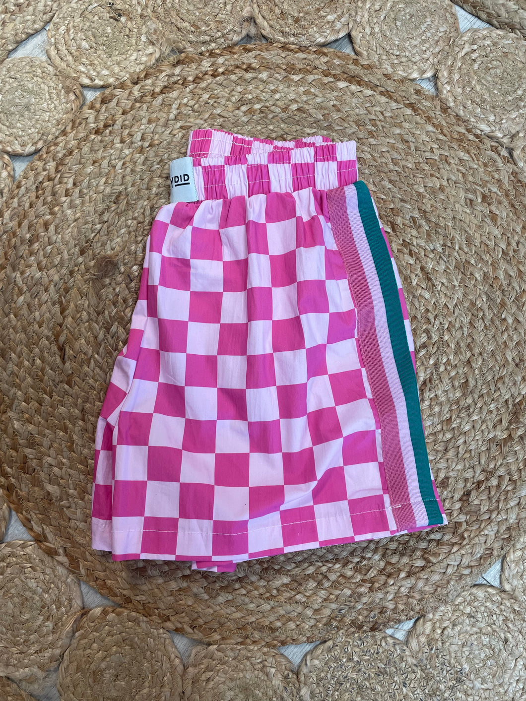 Pink Checkered Shorts