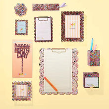 Load image into Gallery viewer, Scalloped Clipboard - Large - Happy Confetti
