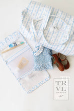 Load image into Gallery viewer, Weekender - Ribbon Floral Blue Duffel Bag
