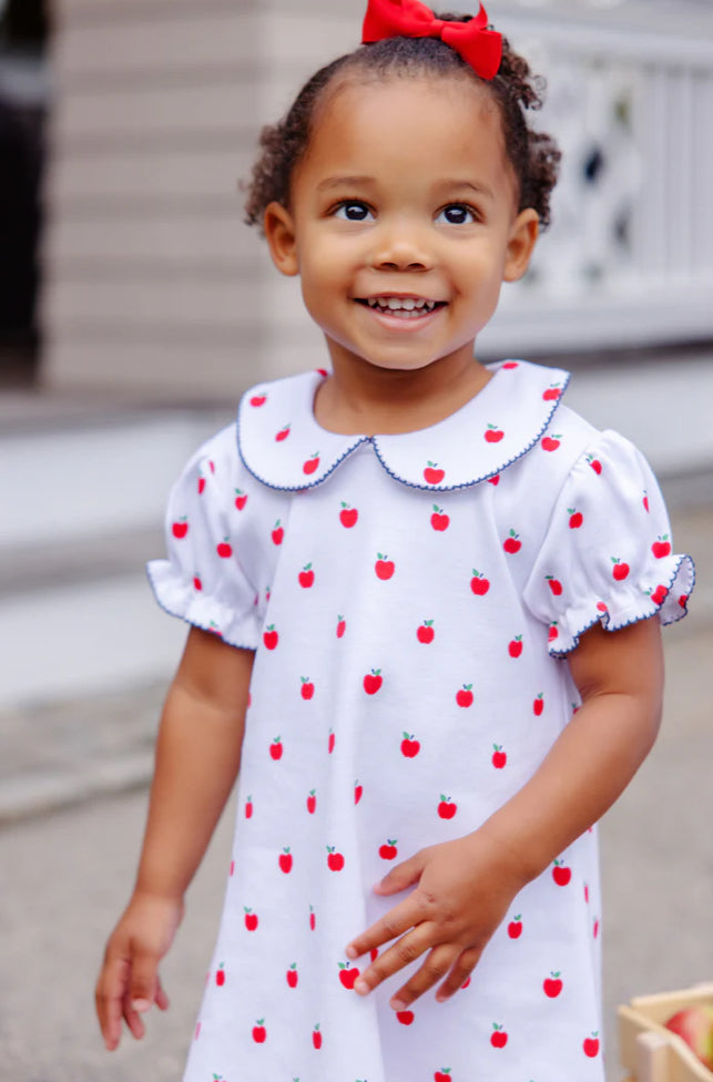 Maude's Peter Pan Collar Dress
Egerton Apples With Nantucket Navy