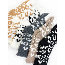 Load image into Gallery viewer, Plush Cozy Leopard Socks: MIX COLOR / ONE(12)
