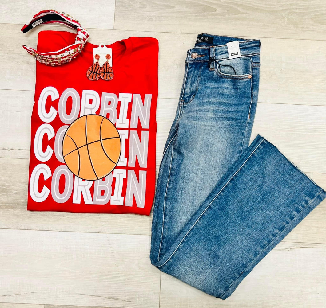 Corbin Basketball Soft T-Shirt