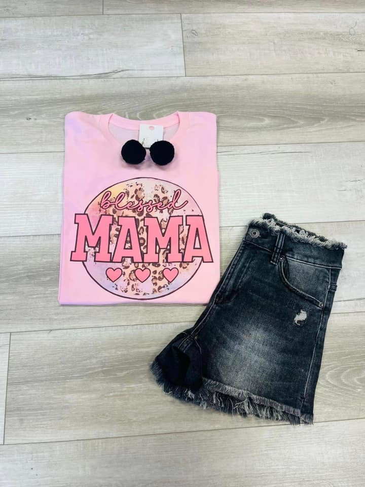 Blessed Mama Pink Leopard