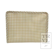 Load image into Gallery viewer, Roadie Medium - Rodeo Check Hay Zip Pouch: Rodeo Check Hay
