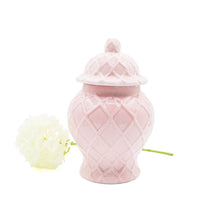 Load image into Gallery viewer, Pink Textured Ginger Jar - Small
