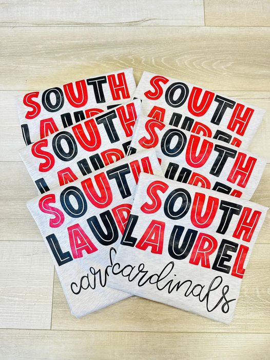 South Laurel Block Cardinals Soft tee