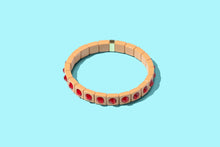 Load image into Gallery viewer, Enamel Stretch Bracelet - Small Gems - Maeve - Asst Colors: Multi-Colored
