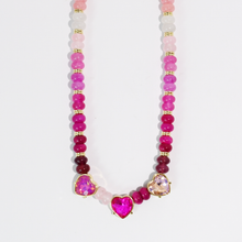 Load image into Gallery viewer, All Hearts Necklace: Pink
