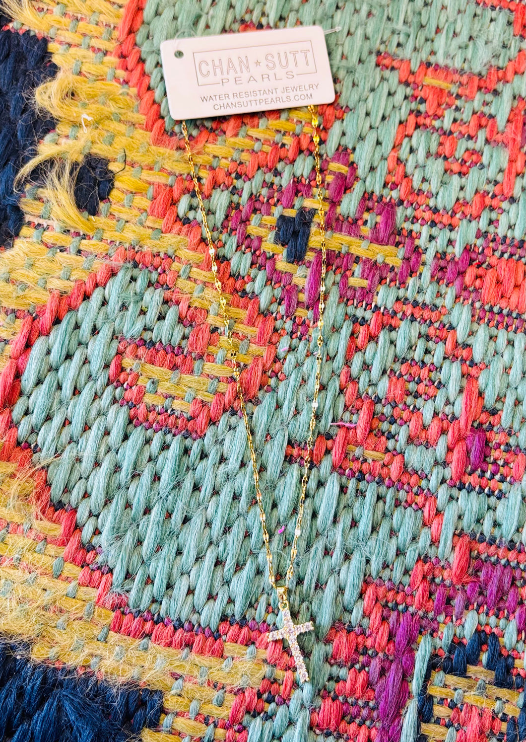 Chan Sutt Dainty Cross Necklace