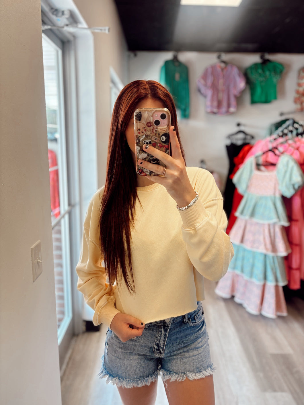 Banana color comfy top