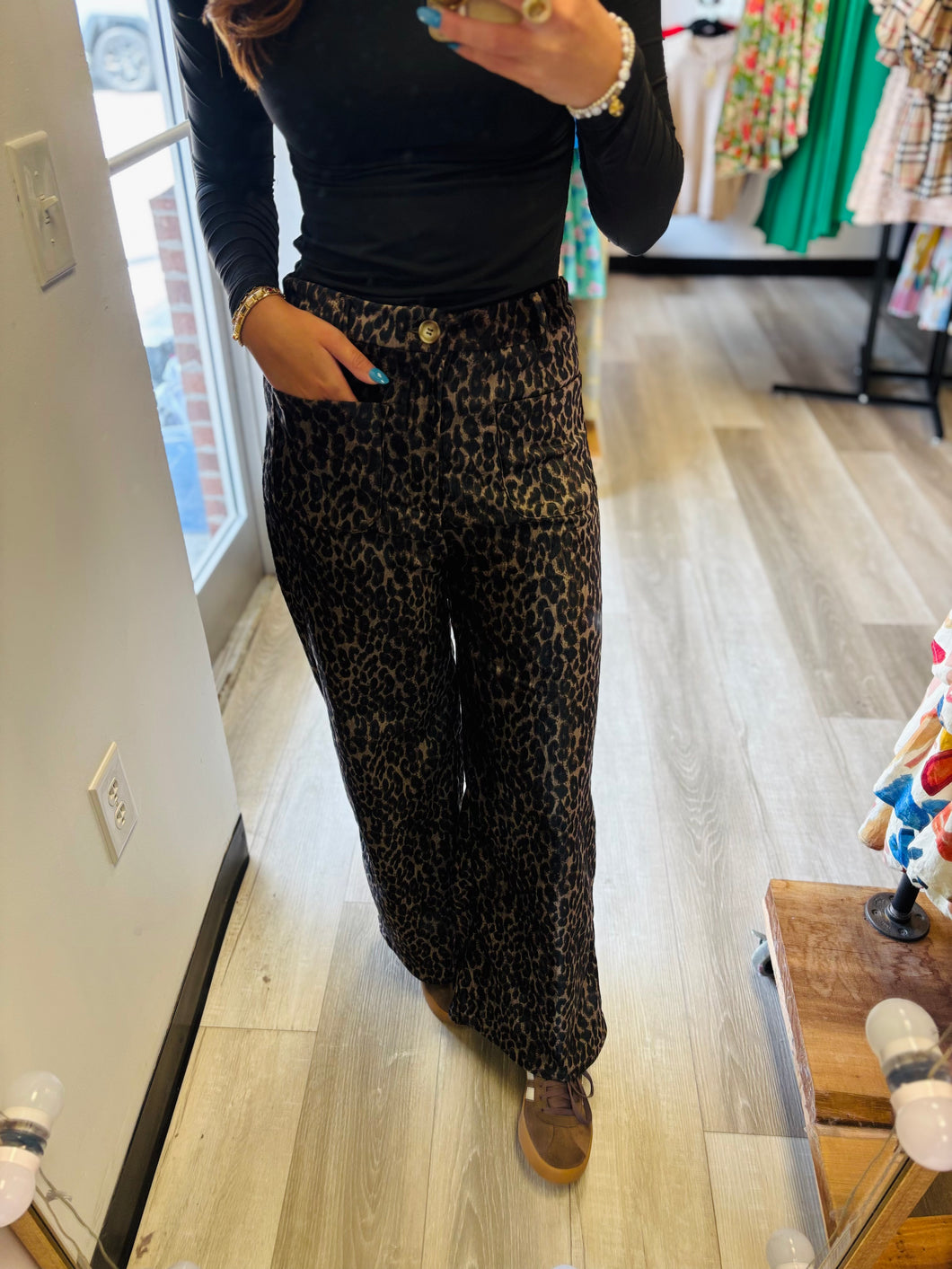 Velvet Cheetah Pocket Pants