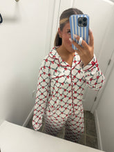 Load image into Gallery viewer, Garland and Red Bow PJ Set

