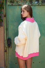 Load image into Gallery viewer, IT2594P-SAVEDBYGRACE | Saved by Grace Puff Print Sweatshirt: CREAM / PINK / S/M-L/XL (3-3)
