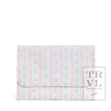 Load image into Gallery viewer, Mini Rollup Hanging Bag - Ribbon Floral Pink: Ribbon Floral Pink

