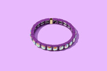 Load image into Gallery viewer, Enamel Stretch Bracelet - Small Gems - Zoe - Assorted Colors: Yellow
