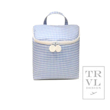 Load image into Gallery viewer, Take Away Lunch Bag - Insulated Gingham Mist: Gingham Mist
