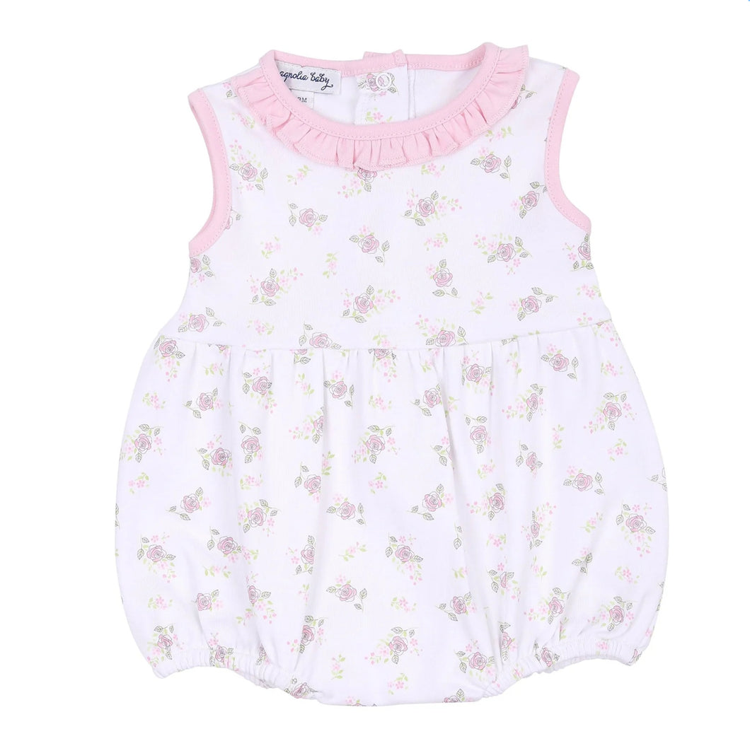 Hope's Rose Print Sleeveless Bubble