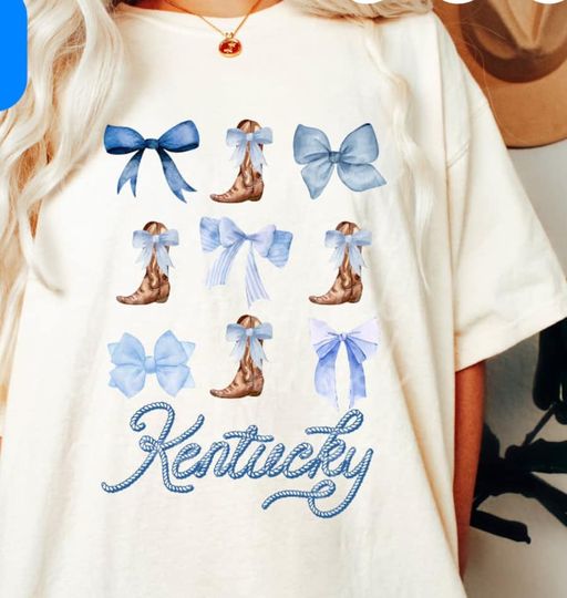 Kentucky Coquette White Tee