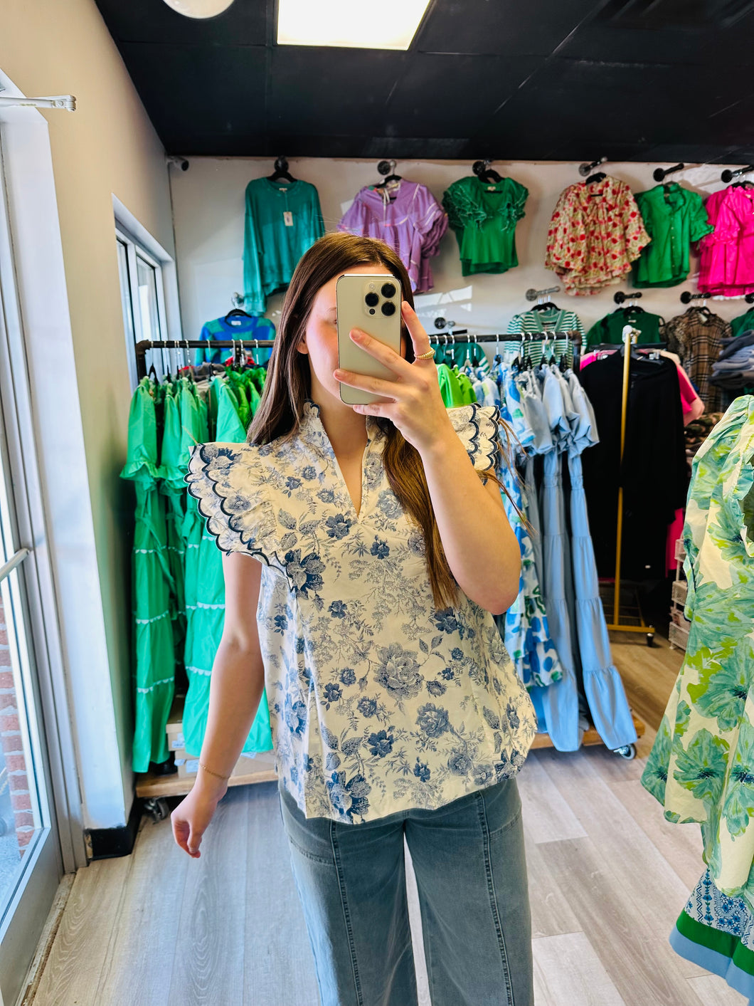 Chinoiserie blouse