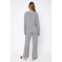 Load image into Gallery viewer, TF26-0405 - Stripe lounge set: GREY/NAVY / S-M-L(3-2-1)
