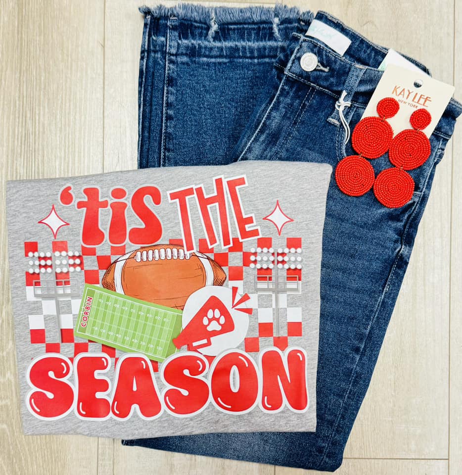 'Tis The Season Football Graphic T-Shirt