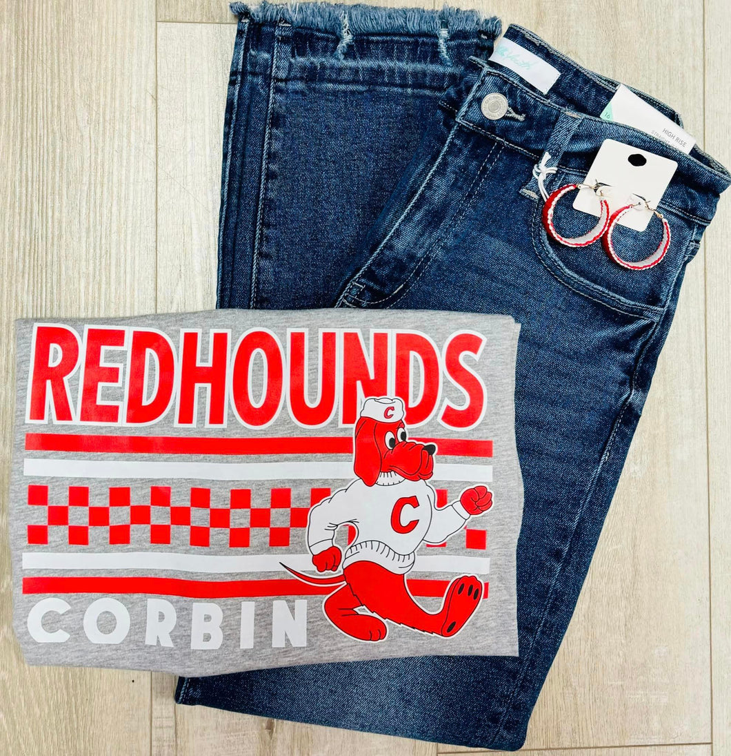 Redhound Checkered Corbin Board Graphic T-Shirt