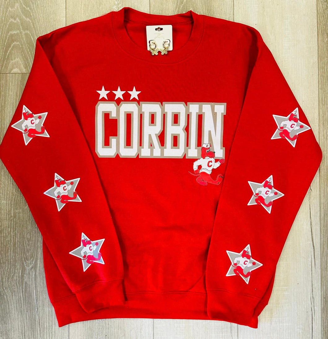 Corbin Redhounds Star Crewneck